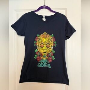 Black Tee with colorful C-3PO “La Guerra de las Galaxias” Star Wars